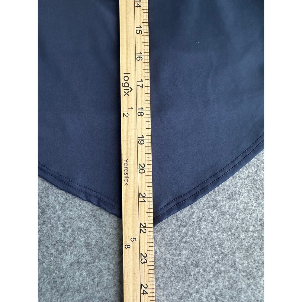 Gaze V-Neck Halter Top Women's XS Navy Blue 90s Minimalist Y2K Clean Girl - Picture 4 of 8